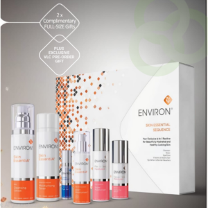 festive styled image showing the envoicern gift box with all the products and text describing the offers